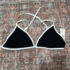 Abercrombie & Fitch Black and White Bikini Top
